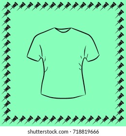T shirt vector icon