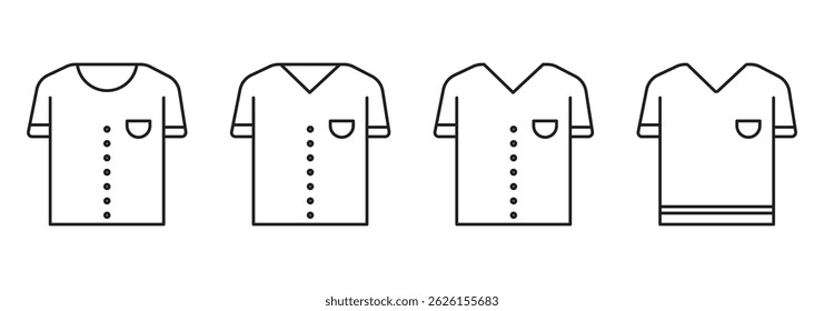 T shirt vector icon in black and blue colors