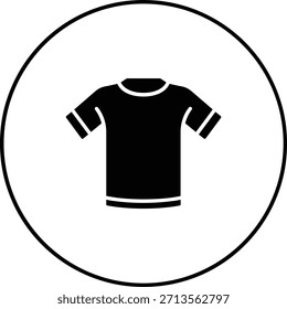 Icono de Vector de camiseta. Se puede utilizar para aplicaciones de impresión, móviles y de Web.