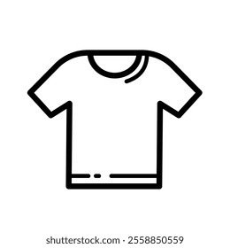 t shirt - vector line icon	