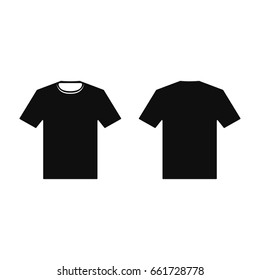 T Shirt Vector Template Silhouette Stock Vector (Royalty Free ...