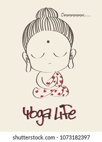 t shirt yoga life buda