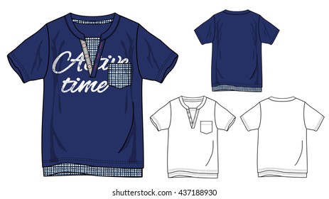T shirts. Design template. Vector illustration