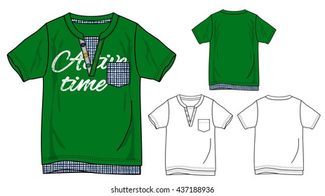 T shirts. Design template. Vector illustration