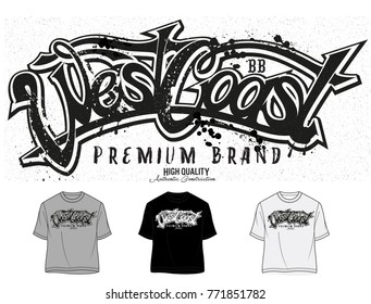 t shirts graphics, West Coast t shirt graphics,Premium brand