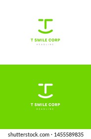 T smile corp company logo template.