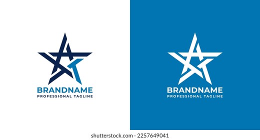 T Star Logo, suitable for any business related to spiders and the letter T