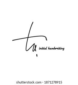 zu einer ersten Handschrift und einem Logo für die Unterschrift