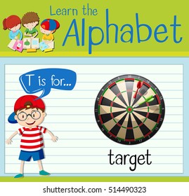 T is for target flashcard