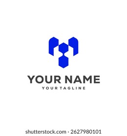 T technology vector logo. logo design
