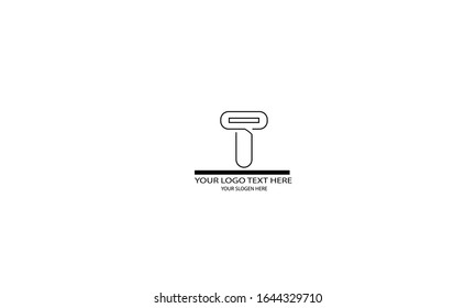 T TT abstract vector logo monogram template