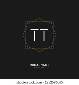 T T TT Initial logo letter with minimalist concept. Vector with scandinavian style logo.