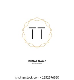 T T TT Initial logo letter with minimalist concept. Vector with scandinavian style logo.