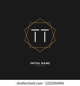 T T TT Initial logo letter with minimalist concept. Vector with scandinavian style logo.