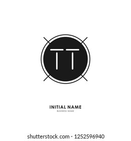 T T TT Initial logo letter with minimalist concept. Vector with scandinavian style logo.