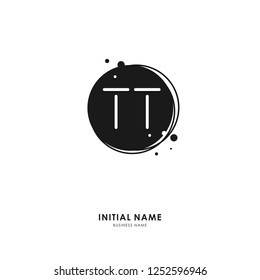 T T TT Initial logo letter with minimalist concept. Vector with scandinavian style logo.