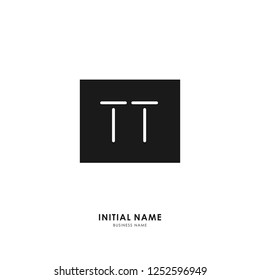 T T TT Initial logo letter with minimalist concept. Vector with scandinavian style logo.