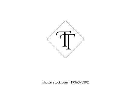 Diseño de logotipos T ,TT con tipografía moderna creativa