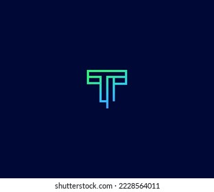 T, TT Letter Logo Vector Template Abstract Monogram Symbol. Usable for Business sport, technology, fashion, digital And future creative logo