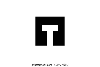 Letra mayúscula T o TT Ilustración vectorial de la plantilla de diseño del logotipo inicial