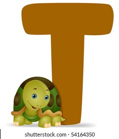 T for Turtle - Vector