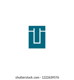 T and U letter vector logo