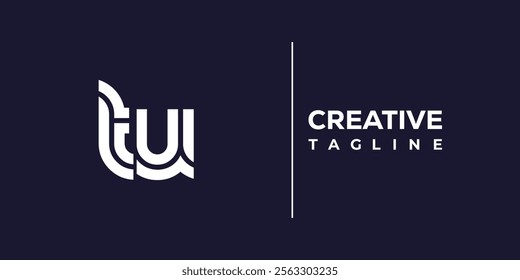 T and U logo design. TU abstract Letters Logo Monogram. This logo design is the process of creating a visual symbol that represents a brand, company, or individual.