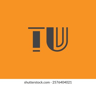 T and U logo design. TU abstract Letters Logo Monogram. This logo design is the process of creating a visual symbol that represents a brand, company, or individual.