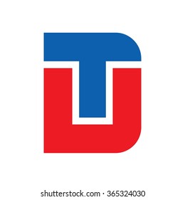 t and u logo vector.