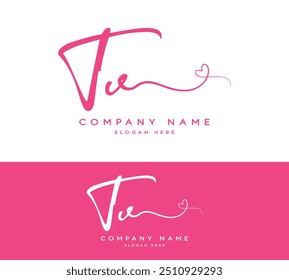 T U TU initial letter handwriting and signature logo