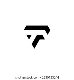 T and V letter logos
