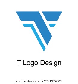 Diseño gráfico del logotipo del vector T