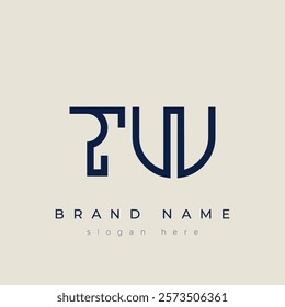 T and W logo design. TW abstract Letters Logo Monogram. This logo design is the process of creating a visual symbol that represents a brand, company, or individual.