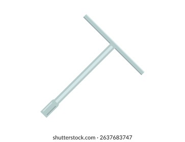 T wrench. Simple flat illustration.
