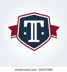 t writing partnership logotype design template abstract vector component for corporate identification emblem mark or symbol classic conceptual unusual mark employment offset capital antique signature