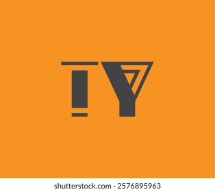 T and Y logo design. TY abstract Letters Logo Monogram. This logo design is the process of creating a visual symbol that represents a brand, company, or individual.