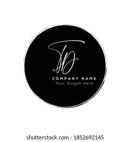  T Y TY Initial letter handwriting and signature logo. Beauty vector initial logo .Fashion, boutique, floral and botanical