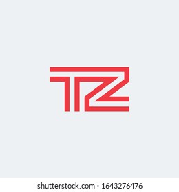 T & Z monogram linear logo.