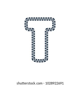 T Zip Letter Logo Icon Design