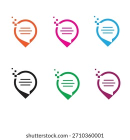 Logotipo de la línea de diseño de tecnología T2 illusion