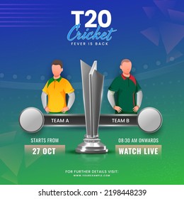Silver Trophy Cup And Participating Teams A Vs B At Cricket Stadium In 3d  Rendering On Blue Background, Cricket Team, Cricket League, Cricket Match  Background Image And Wallpaper for Free Download