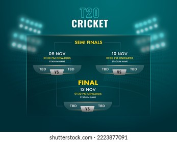 Sport fixture and result template for final round 128 teams knockout  competition. Vector EPS10 Stock Vector