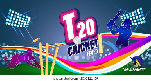 T20 Cricket Trophy On Purple Background Stock Vector (Royalty Free ...