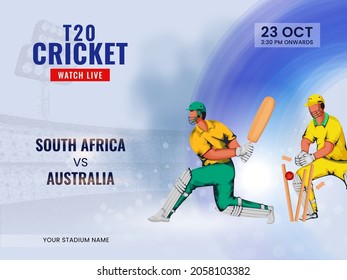 T20 Cricket Watch Live Show Of Participating Team South Africa VS Australia.