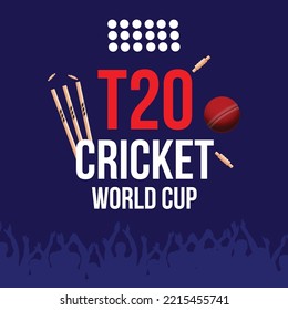 T20 Cricket World Cup Banner Design Vorlage.