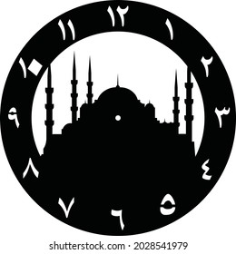 T28 Decorative clock vector illustration, laser cut
laser cutting and cnc router
