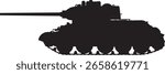 T-34-85 Soviet Tank Vector Image