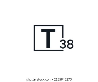 T38, 38T Initial letter logo