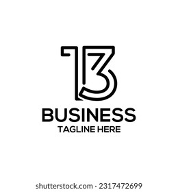 T3letter logo design vector with logo, simple minimalist.eps