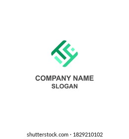 T4 letter initial logo, bold logo with negative space S letter.